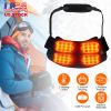 Electric Heated Hand Muff Hand Warmer Pouch Heated Waist Pouch for Winter with 3 Heating Levels Indoor Outdoor Machine Washable