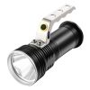 Super Bright Handheld LED Flashlight Portable USB Rechargeable Searchlight 3 Modes Waterproof Spotlight Torch Flashlight Aluminum Alloy for Camping Hi